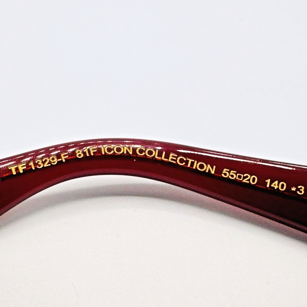 Tom Ford Sunglasses Icon TF1329 81F Violet Butterfly Brown Gradient Lens 55mm - Picture 15 of 16